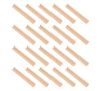 YARNOW Supports à Dominos en Bois Naturel et Jeux de Société 20pcs Design Multifonctionnel Robuste pour Train Mexicain pour Maison et Loisirs
