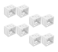 YARNOW Supports de Fixation pour Stores Blancs 12 Pièces de 2,54 CM Installation Arrière du Boîtier Convient aux Stores Vénitiens et Pièces à Vivre