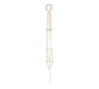 YARNOW Suspendre Murale Macramé Perles en Bois, Support pour Plante sans Pot, Décor Nordique Fruit Vert, Cintre Mural pour Intérieur et Balcon, Porte-Plante Solide et Original