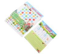 YARNOW Tableau D'apprentissage Propreté avec Autocollants Réutilisables, Ensemble Éducatif pour Garçon et Filles, 1 Lot, Design Ferme Coloré, pour Garçon et Fille en Phase