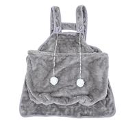 YARNOW Tablier pour Chat en Polaire Gris Grande Poche Frontale Grand Format Chaud et Confortable pour Transport et Câlins Accessoire pour Animaux de Compagnie en Intérieur et Voyage