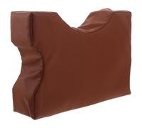 YARNOW Tabouret marchepied en similicuir : repose-pieds de chevet - Repose-pieds antidérapant - - incliné orange - Tabouret marchepied pour salle de bain, toilettes, cuisine, salon