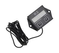 YARNOW Tachymètre Numérique Inductif pour Moteur à Essence avec Minuterie et Rappel Entretien Écran LCD LED Compteur Horaire Étanche pour Tronçonneuse Tondeuse Motocyclette et Générateur