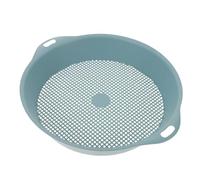 YARNOW Tamis à Mailles Sol Jardinage, Filtre à Terreau 3 Mm, Plastique Léger 28x31x5 Cm Bleu, Outil Polyvalent pour Compost, Gravier et Rempotage