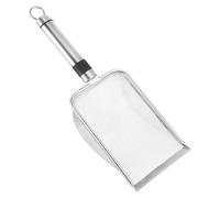 YARNOW Tamis à Roches en Acier Inoxydable avec Pelle à Terre 4 Mailles 5 Mm, Outil Polyvalent pour Tamisage de Sol de Jardin et Compost Facile à Ranger
