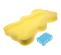 YARNOW Tapis de Bain pour Bébé en Éponge Jaune Épais Antidérapant Structure Mécanique 3 Points et Parties Enfoncées Odorless pour Bain Sécurisé Couleur Aléatoire