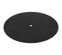 YARNOW Tapis de Protection Vinyle pour Tourne-Disques Antistatique Réduisant Vibrations et Bruits de Fond en Silicone Noir Accessoire pour Platine Vinyle Vintage