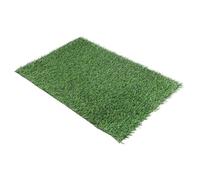 YARNOW Tapis D'extérieur en Gazon Synthétique 40x60 Cm Antidérapant Base Noire, Tapis de Sol Extérieur Imperméable, Paillasson Gazon Artificiel pour Entrée et Jardin