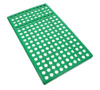 YARNOW Tapis D'isolation pour Cage d'animaux Trous en Plastique Vert 28,5 X 48,8 Cm pour Lapin, Tapis de Drainage pour Pattes, Accessoire Cage Petits Animaux, Élevage Lapins