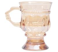 YARNOW Tasse en Verre Vintage Marron Résistante la Température pour Maison et Bureau, Capacité Élevée, pour Thé et Lait