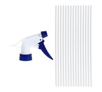 YARNOW Tête de Pulvérisation Plastique Lot de 15 pour Bouteilles 28/400, Embouts Bleus et Blancs, Outil Arrosage Intérieur et Extérieur, Pièces Détachées Jardin Polyvalentes