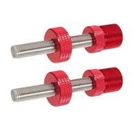 YARNOW Tige de Fixation Carrée Anti-Desserrage pour Boîtier de Pédalier de Vélo Vis M8 Filetée Rouge Lot de 2 Pièces Outil de Centrage Adapté pour VTT et Vélo Adulte Dispositif