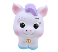 YARNOW Tirelire Cheval Année du Cheval Blanche Figurine Zodiacale Décorative de Bureau Tirelire Animal pour Adultes et Garçon Fille Boîte à Économies Originale et Élégante