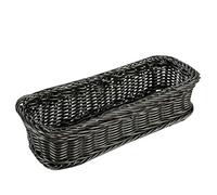 YARNOW Tissé Panier De Rangement Rectangulaire En Osier Paniers Naturel Tissé Jacinthe Vaisselle De Stockage Organisateur Bin Box pour Des Vêtements Jouet Maquillage Livres Serviettes