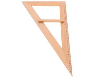 YARNOW Triangle Pédagogique en Bois pour Enseignants, Outil Géométrique | Réutilisable, Poignée Pratique, Aide à Démontrer les Problèmes Géométriques, pour Activités Éducatives, Couleur Or