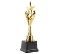 YARNOW Trophée Compétition en Plastique pour Garçon et Filles, Mini Trophée Étoile Socle, Récompense pour Jeux de Société et Activités Sportives