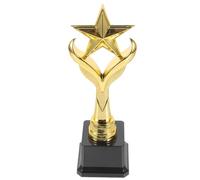 YARNOW Trophée Étoile en Plastique pour Garçon et Filles Modèle de Récompense Ludique Taille Moyenne Couleur Jaune pour Compétitions Scolaires Fêtes et Événements Sportifs Trophées