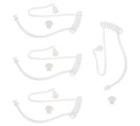 YARNOW Tube Acoustique de Remplacement Transparent 4 Pièces pour Oreillette Radio, Compatible Écouteur avec Bobine, Protection L'humidité, pour Communication en Extérieur et