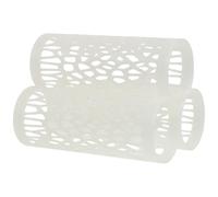 YARNOW Tunnel pour Poisson Cylindrique Blanc en Pla avec Design Creux, Fonctionnalité Trois-en-Un, Compatible avec Aquarium pour Crevettes et Petits Poissons