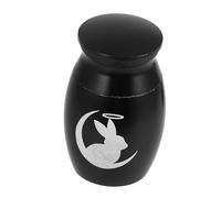 YARNOW Urne Commémorative pour Animaux Acier Inoxydable Urne Funéraire Décorative pour Cendres De Lapin Petite Légère Et Résistante Idéale pour Préserver Les Souvenirs De Vos
