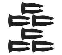 YARNOW Verrous de Bouton de Cuisinière à Gaz Résistance Haute Température en Silicone Noir Compatibilité Pack de 6 Pièces pour Sécurité Garçon et Filles Cuisine Domestique