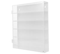 YARNOW Vitrine Murale Anti-Poussière pour Voitures Miniatures Vitrine pour Mini-Objets De Collection en Acrylique Blanche