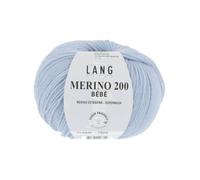Yarns long en laine mérinos 200 0320 bébé bleu clair, fil à tricoter laine epaisse
