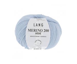 Yarns long en laine mérinos 200 0320 bébé bleu clair, fil à tricoter laine epaisse