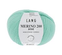 Yarns long en laine mérinos 200 bébé 0373 jade, fil à tricoter laine epaisse