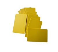 YARONGTECH Lot de 10 cartes NFC NTAG 215 vierges imprimables en PVC CR80, 504 octets, mémoire RFID, réinscriptible, fonctionne avec TagMo (jaune)