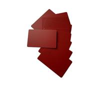 YARONGTECH Lot de 10 cartes NFC NTAG 215 vierges imprimables en PVC CR80, 504 octets, mémoire RFID, réinscriptible, fonctionne avec TagMo (rouge)