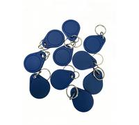 YARONGTECH Lot de 100 clés intelligentes UID réinscriptibles, cartes RFID 1K S50, étiquette NFC, carte de contrôle d'accès ABS 13,56 MHz, bloc 0 modifiable, conforme à la norme ISO 14443A (bleu)