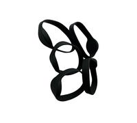 YARONGTECH Lot de 5 bracelets RFID, flexibles en silicone réglables, étanches, 13,56 MHz, contrôle d'accès, carte IC pour hôtel, piscine, sauna (noir)