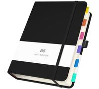 Yarotm Cahier B5 Lignés - Carnet de Notes Lignées à couverture Rigide de Qualité Supérieure, Noir, 100gsm Papier, 360 Pages - Ruled Notebook B5 18.5x26cm