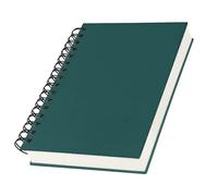 Yarotm Cahier Page Blanche A5-1 PC 14x21cm Carnet Spirale - Bloc Note A5 Couverture Rigide - 100g/m² Papier Cahier Feuille Blanche - Vert Foncé Notebook Voyage 120 Feuilles/240 Pages