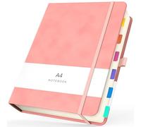 Yarotm Carnet A4 - Carnet de notes A4 Ligné Couverture Rigide élastique Couverture en Cuir PU Notebook - 100gsm Papier 21.6x28.5cm Bloc-notes - a4 Notebook