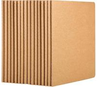 Yarotm Carnet A5 Feuille Pointillés - Lot de 16 Cahier a5 Kraft Souple 21x14cm - 100GSM Papier Bloc Note Point 5mm - Notebooks Pack pour Prise de Notes ou Croquis 60 Pages - Carnet de Voyage, Marron