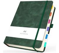 Yarotm Carnet de Notes A4 Lignées - 360 Pages Journal Cuir Vegan 21.6x28.5cm - Ligné Papier Épais 100g/m², Couverture Rigide, Élastique et Poche Intérieure