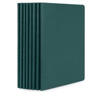 Yarotm Carnet de Notes A5 - Lot de 8 Bloc Note A5 Couverture Souple Vert Foncé - 100GSM Ligné 7mm Papier Notebook 21x14cm - 30 Feuilles/60 Pages Petits Cahier pour Prise de Notes ou Croquis, Cadeau