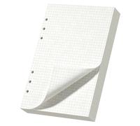 Yarotm Feuille Petit Carreaux A5 150 Feuilles 100g, Classeur à 6 Anneaux | Quadrillé 5mm, Format 21×14 cm avec 6 Trous. 100GSM Papier adapté aux Mathématiques, Dessins Techniques