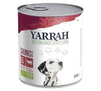 Yarrah - Nourriture Humide pour Chien au bœuf en Sauce Bio 6 x 820 g