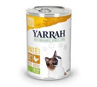 Yarrah Pâté Biologique au Poulet pour Chat I Boîte 400g x 12