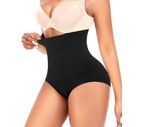 YARRCO Culotte Gainante Femme Ventre Plat Invisible Culottes Sculptantes Femme Taille Haute Gaine Amincissante Shapewear Minceur Panty Gainant sans Couture (#3 Noir-Firm Control,M)