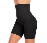 YARRCO Culotte Gainante Femme Ventre Plat Invisible Taille Haute Short Gainant Panty Gainant Shorty Gaine Amincissante Culottes Sculptantes sans Couture Anti Frottement Cuisse (Noir-Firm Control,L)