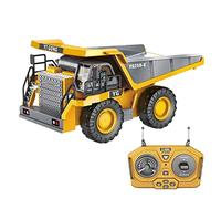 Yarryuter 1:24 9 Canaux RC Alliage Camion à Benne Basculante Voiture IngéNierie VéHicule TéLéCommande en Alliage D'Aluminium Voiture pour Enfants