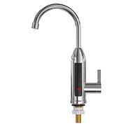 Yarryuter 1 PCS Électrique Cuisine Chauffe-Eau Instant Chaud en Acier Inoxydable D'Eau EU Plug,C