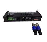 Yarryuter 30 Canaux RGB DMX512 DéCodeur LED Bande ContrôLeur 60A Gradateur PWM Pilote EntréE DC9-24V 30CH DéCodeur Contrôle de la LumièRe