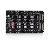 Yarryuter 4pin PWM & 5V 3PIN Argb Multi Way Splitter Argb et PWM Hub 16Hub