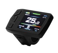 Yarryuter Affichage de Vélo Électrique pour KT TF01U 24 V 36 V 48 V Compteur LCD Coloré Intelligent Connecteur SM Étanche Compteur de Vélo Électrique