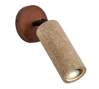 Yarryuter Applique Murale Rotative en Travertin Jaune Couleur Noyer, Moderne et Simple, pour Salon, Couloir, Entrée